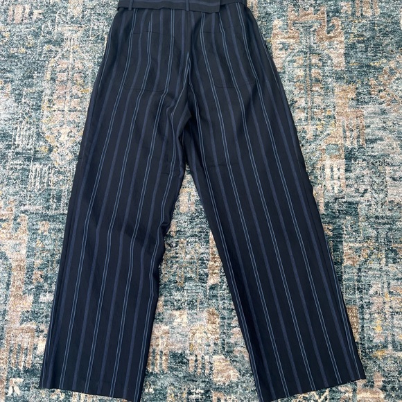 VINCE Striped Blue Pants - Picture 6 of 8